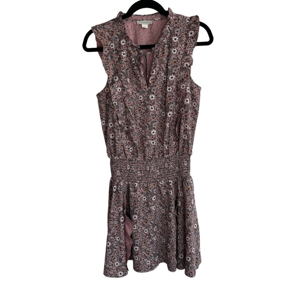 Outerknown Floral Ruffled Mini Dress, Size S
